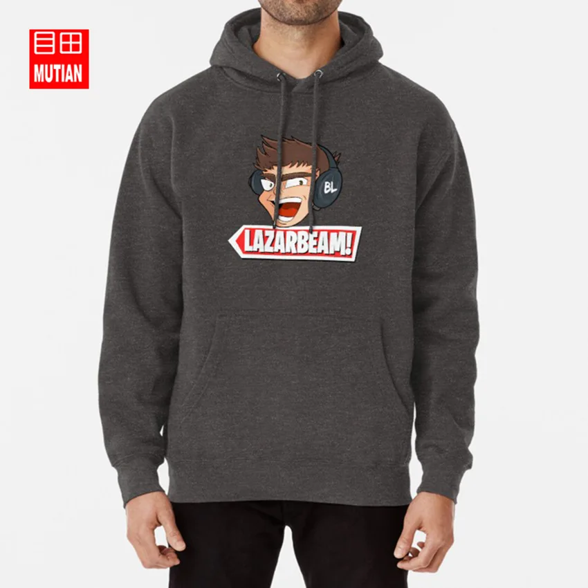 Lazarbeam! Толстовки lazarbeam lazar луч lazerbeam лазерный луч вы трубки вы клубень youtuber геймер игровой Лут - Цвет: darkgrey-hoodie