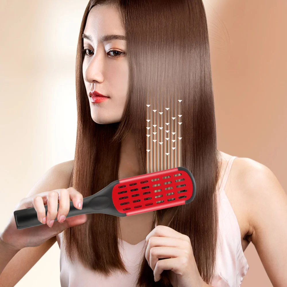 

1Pc Ceramic High Temperature Resistant Hair Comb Hair Straightener Hair Brush