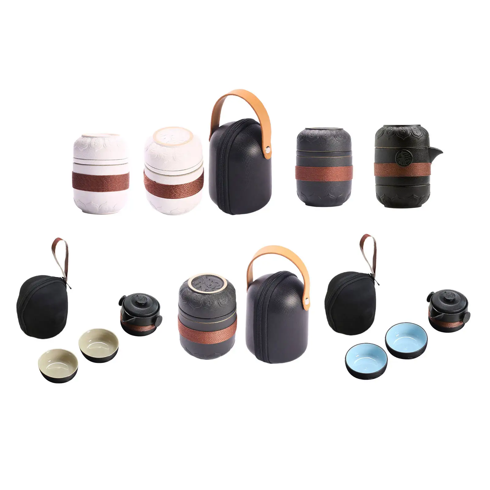 

Дорожный чайный набор, керамический чайный набор с заварочником, чайная чашка, посуда ручной работы, кунг-фу для путешествий