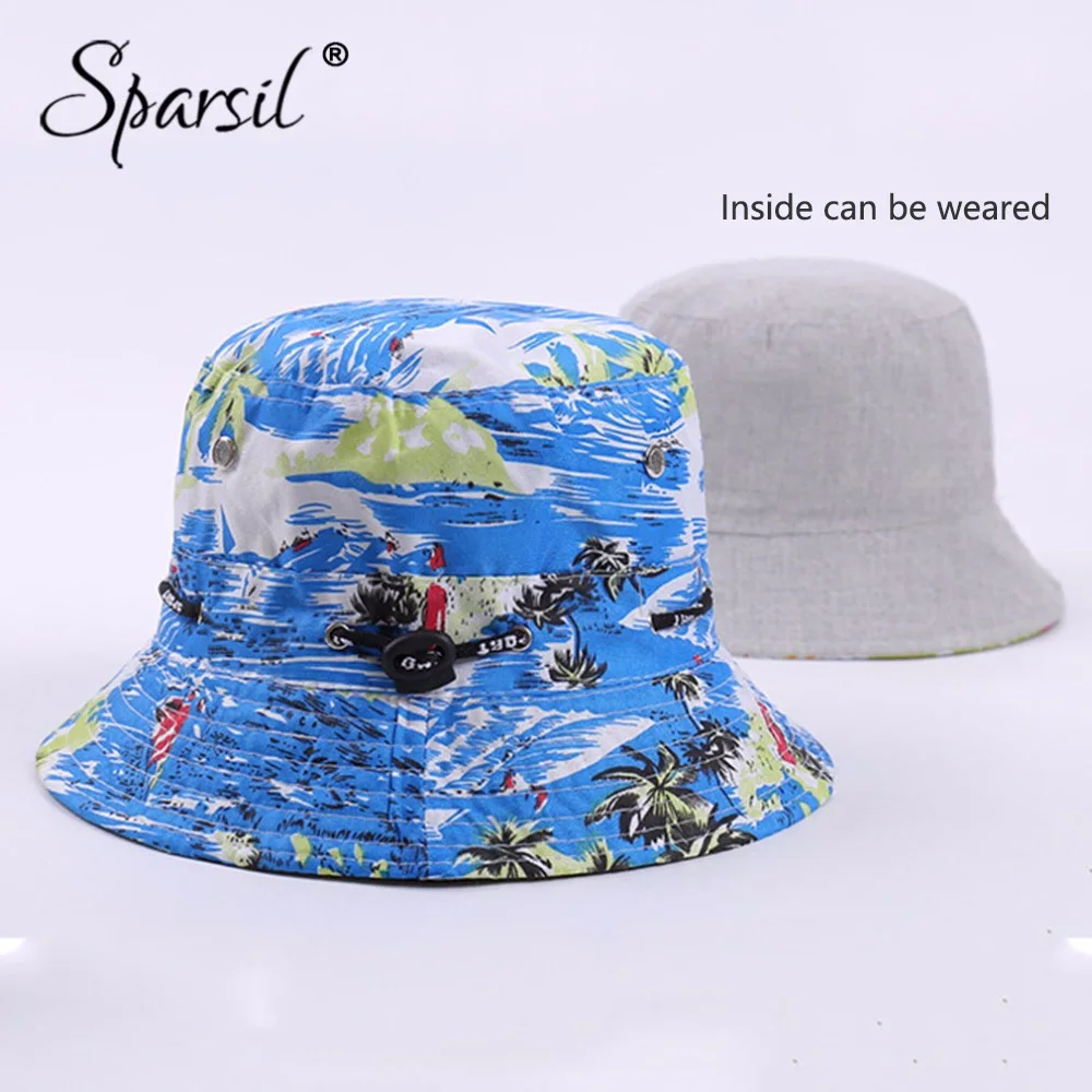 Sparsil Мужская Солнцезащитная летняя Регулируемая шляпа с рыбой женская модная