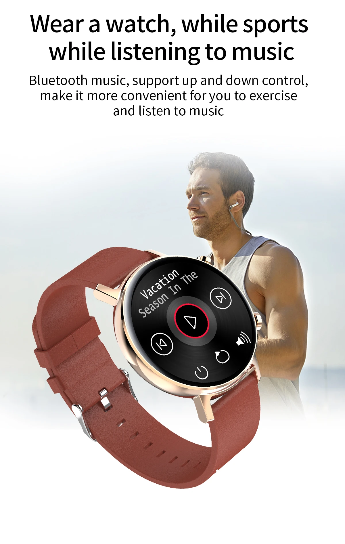 Smartwatch monitoramento de saúde ip68 à prova