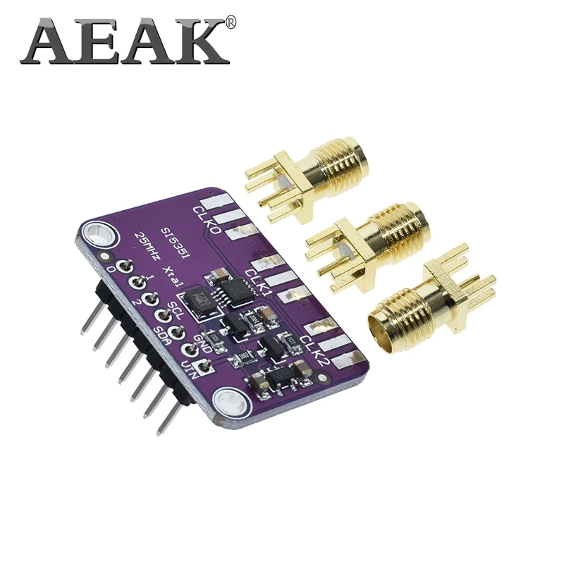 Генератор часов Si5351A 3 в 5 пост. Тока CJMCU 5351 Si5351 I2C модуль генератор сигналов часы 8