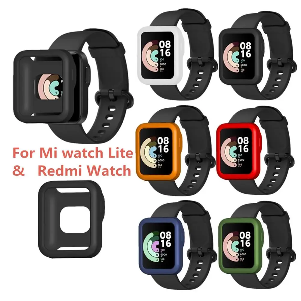 Противоударный чехол для смарт-часов Xiaomi Mi Watch Lite жесткий корпус из поликарбоната