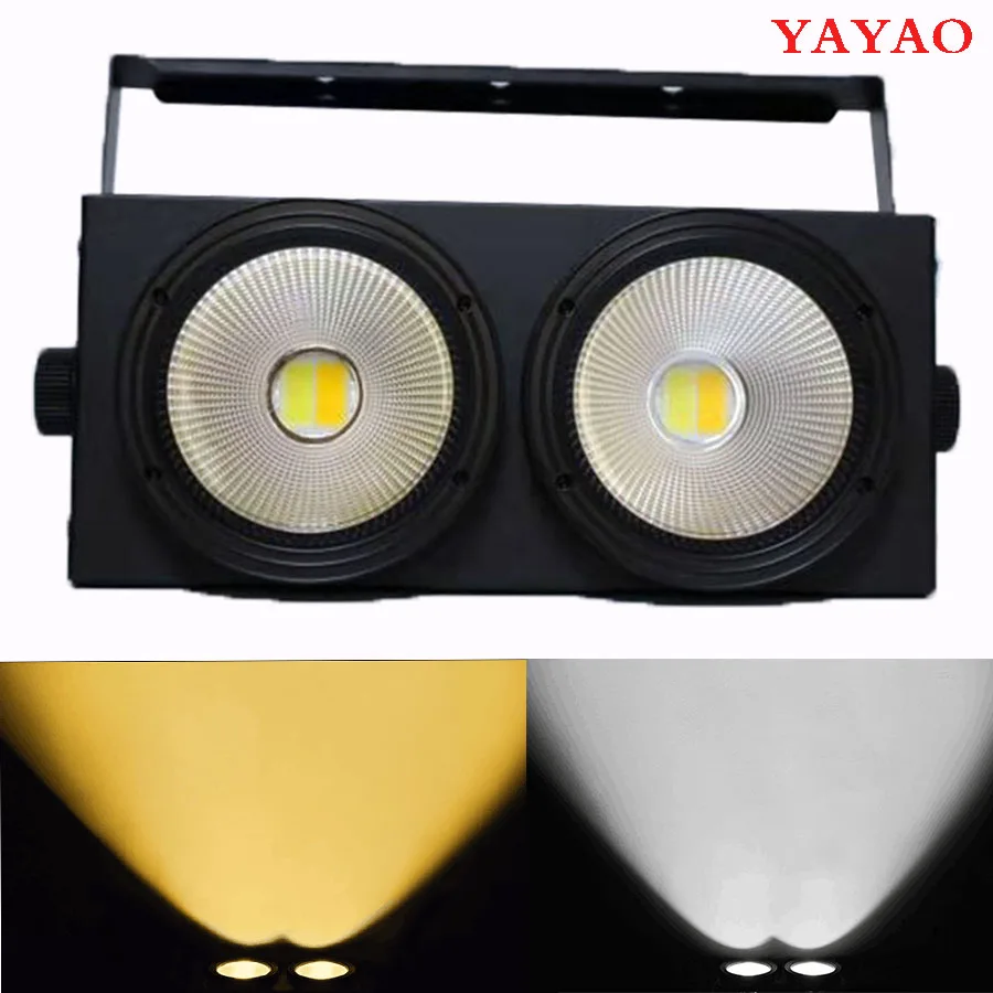2eyes 2x100w LED COB DMX Stage Effect Blinder Light Cool and Warm White Professional & DJ 200W
