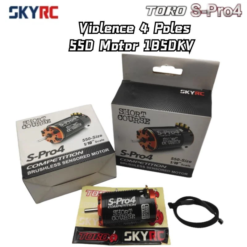 

SKYRC TORO fS-Pro4 Sensorless brushless Violence 550 motor 1850KV 4 poles 12 slots for 1/10 Buggy Short truck Monster ARRMA hsp