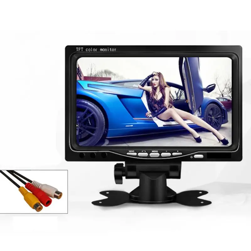 7 &quotTFT lcd цифровой монитор цветной экран Автомобильная камера заднего вида DVD Q84E |