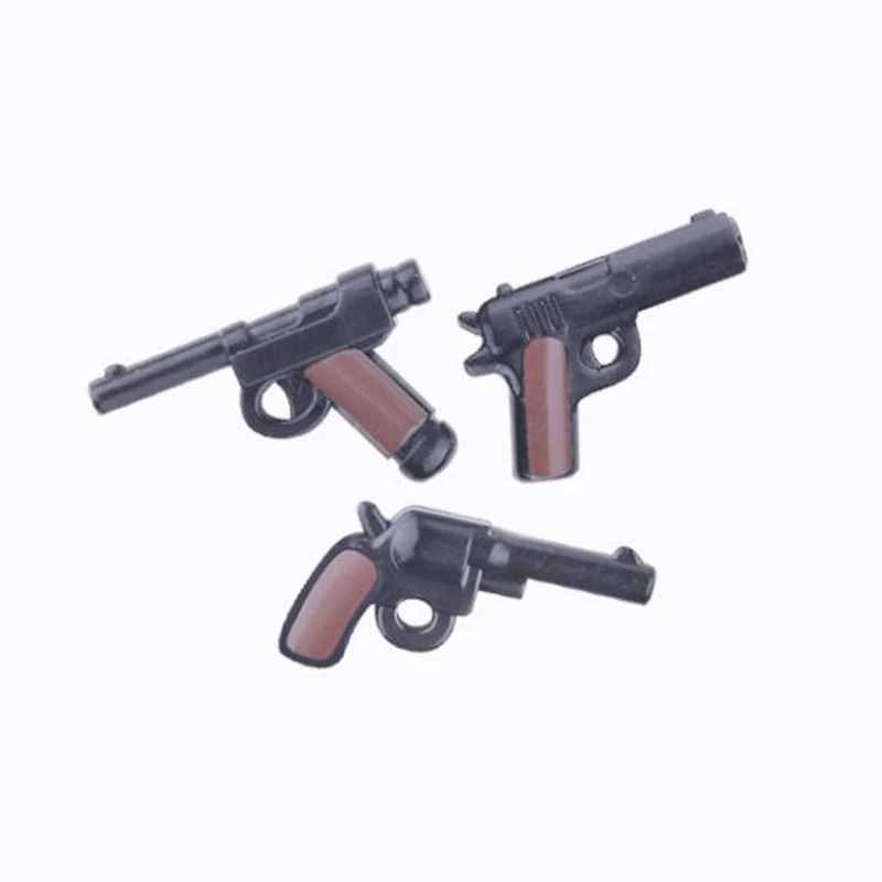 5 Pcs/Lot Mix Color Military Series Weapon Pack Gun Moc Building Blocks Soldier Accessories Bricks Toys Army Figure X520 | Игрушки и