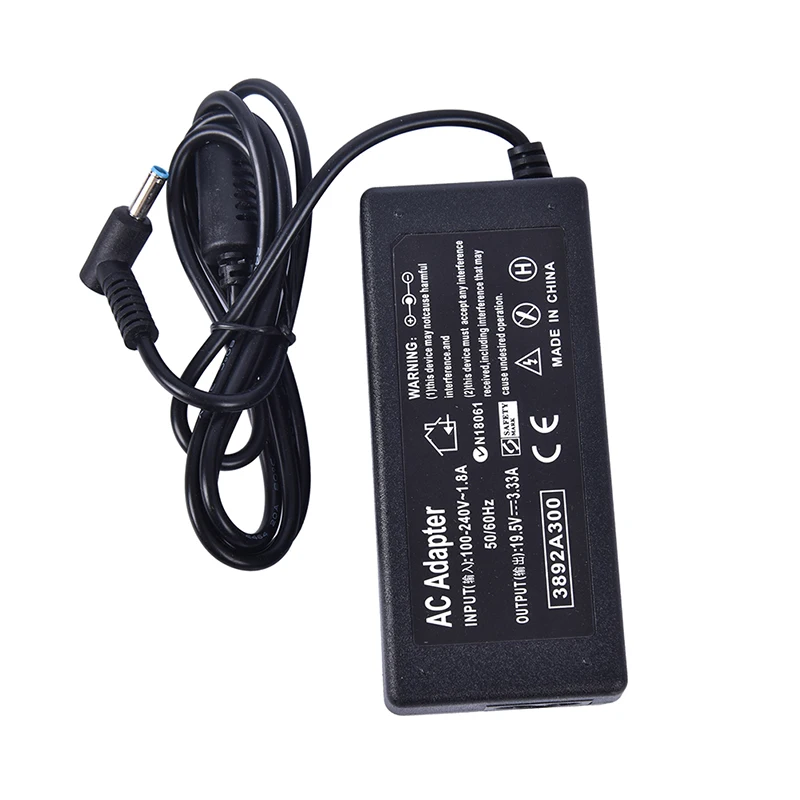 

1 шт. для HP 19,5 V 3.3A 65W синий наконечник 4,5x3,0 мм AC/DC адаптер зарядного устройства