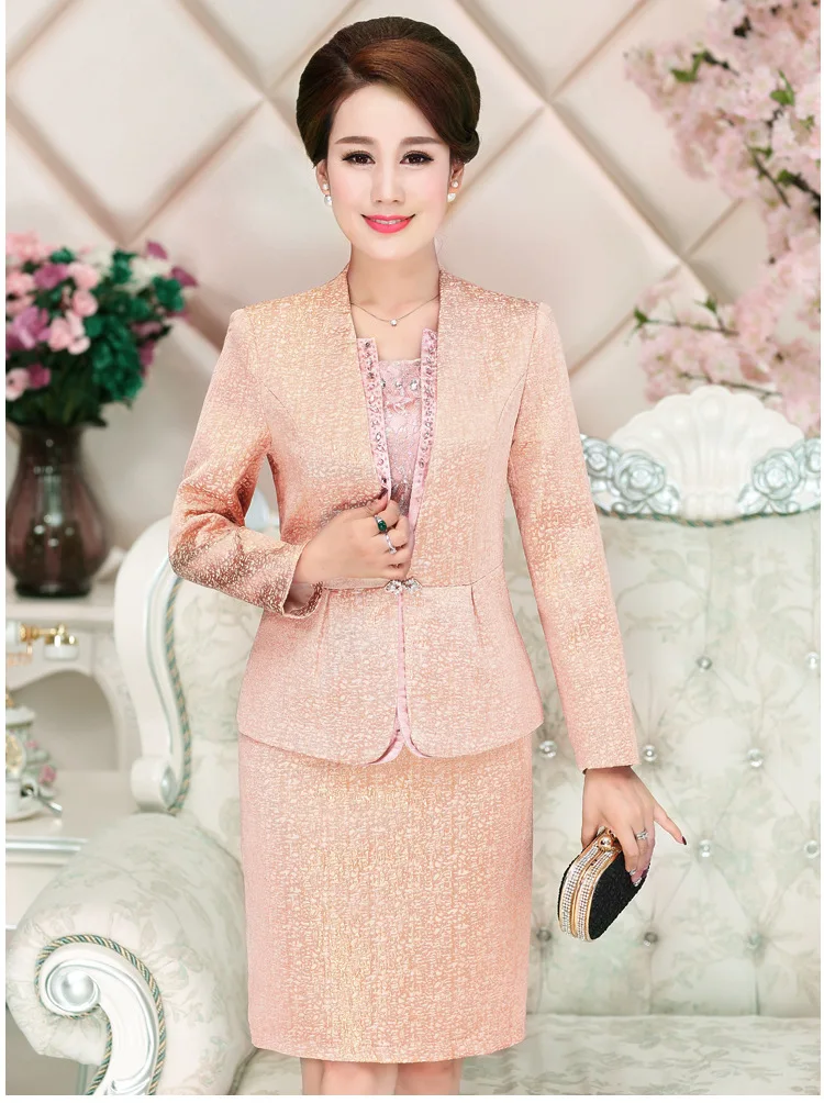 Комплект женской одежды из 2 предметов осенне-зимняя одежда среднего возраста