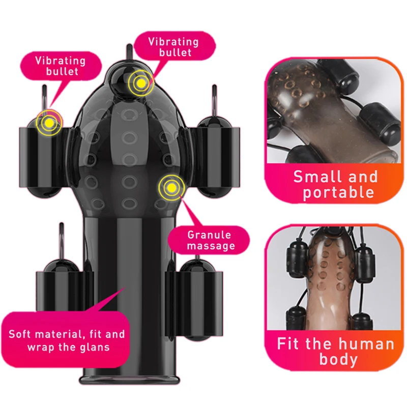 Массажер для пениса взрослых с 2 колпачками Мужской мастурбатор товары интима