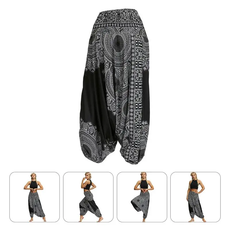 

Женские штаны для йоги с принтом, свободные спортивные штаны с широкими штанинами, 1 шт.