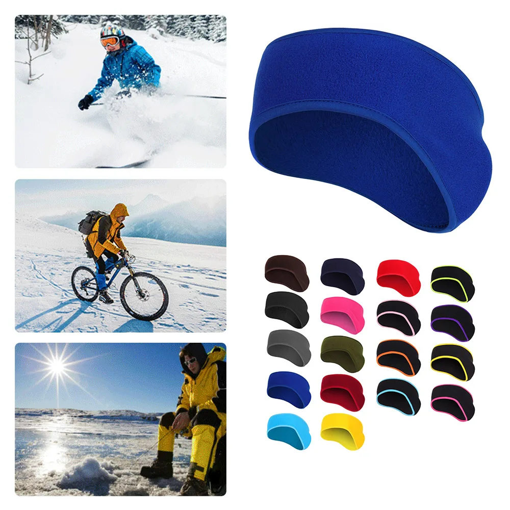 Winter Sport Sweatband Warm Headband Thermal Fleece Head Band Gym Ski Yoga Fitness Cycling Tennis Running Hair Bandage Men Women |