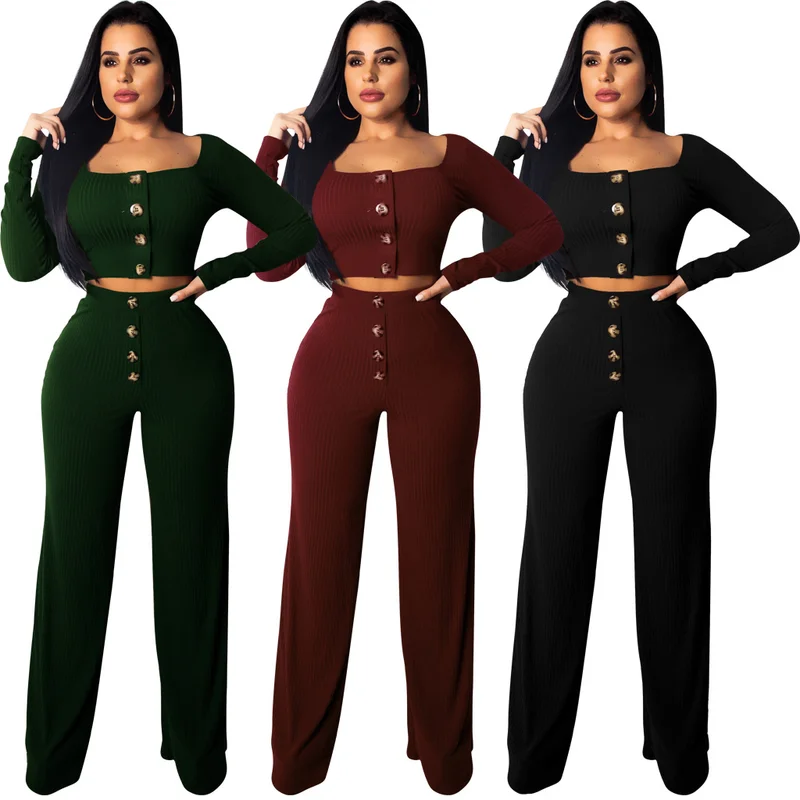 Женский трикотажный комплект из 2 предметов повседневный серый двух элегантные