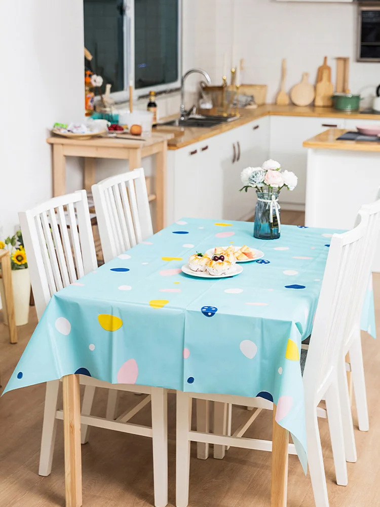 Скандинавская скатерть водонепроницаемая не обжигающая без масла пластиковая
