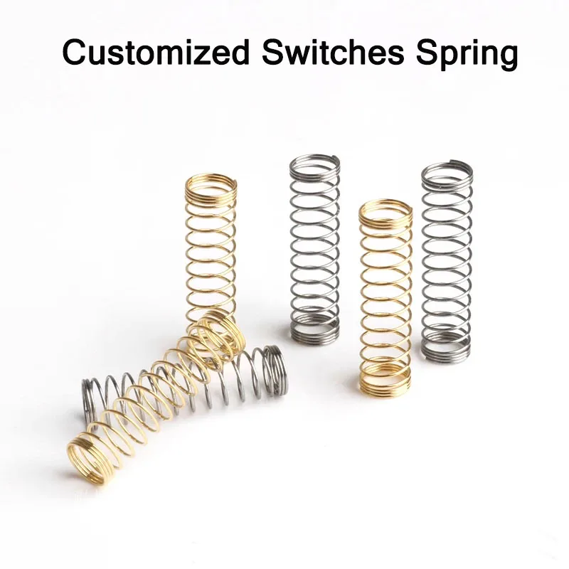 

Mechanical Keyboard Switch Spring Customized Gold-Plated Silver Gaming Springs For Cherry Gateron Kailh Box Mx Switch DIY Repair
