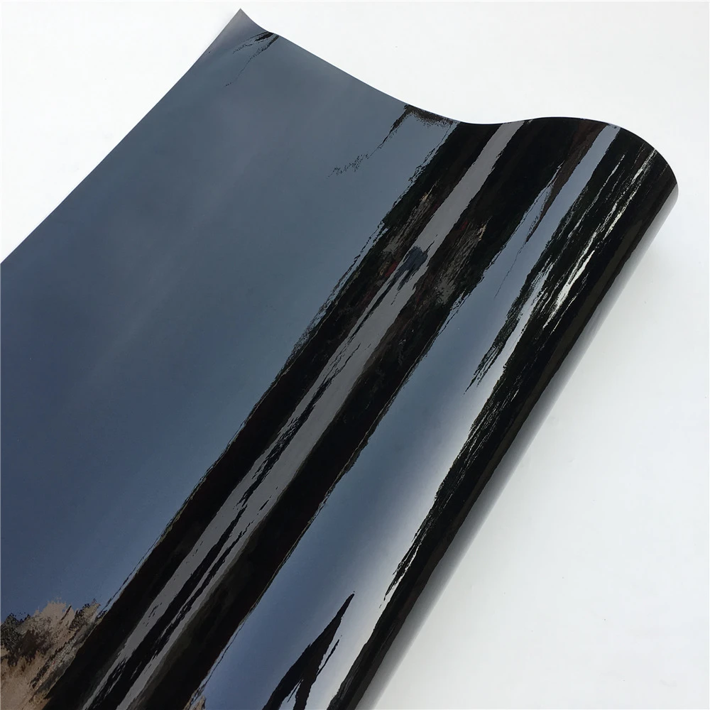 Высококачественная трехслойная блестящая черная пленка для автомобиля|car