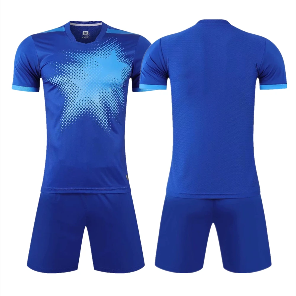 Женский и мужской комплект для футбола трикотажный футболка короткая униформа