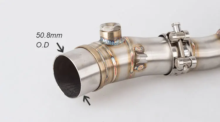 Выхлопная система мотоцикла глушитель без застежки для KAWASAKI ER6N ER6F 2012-2016 Ninja 650R Z650