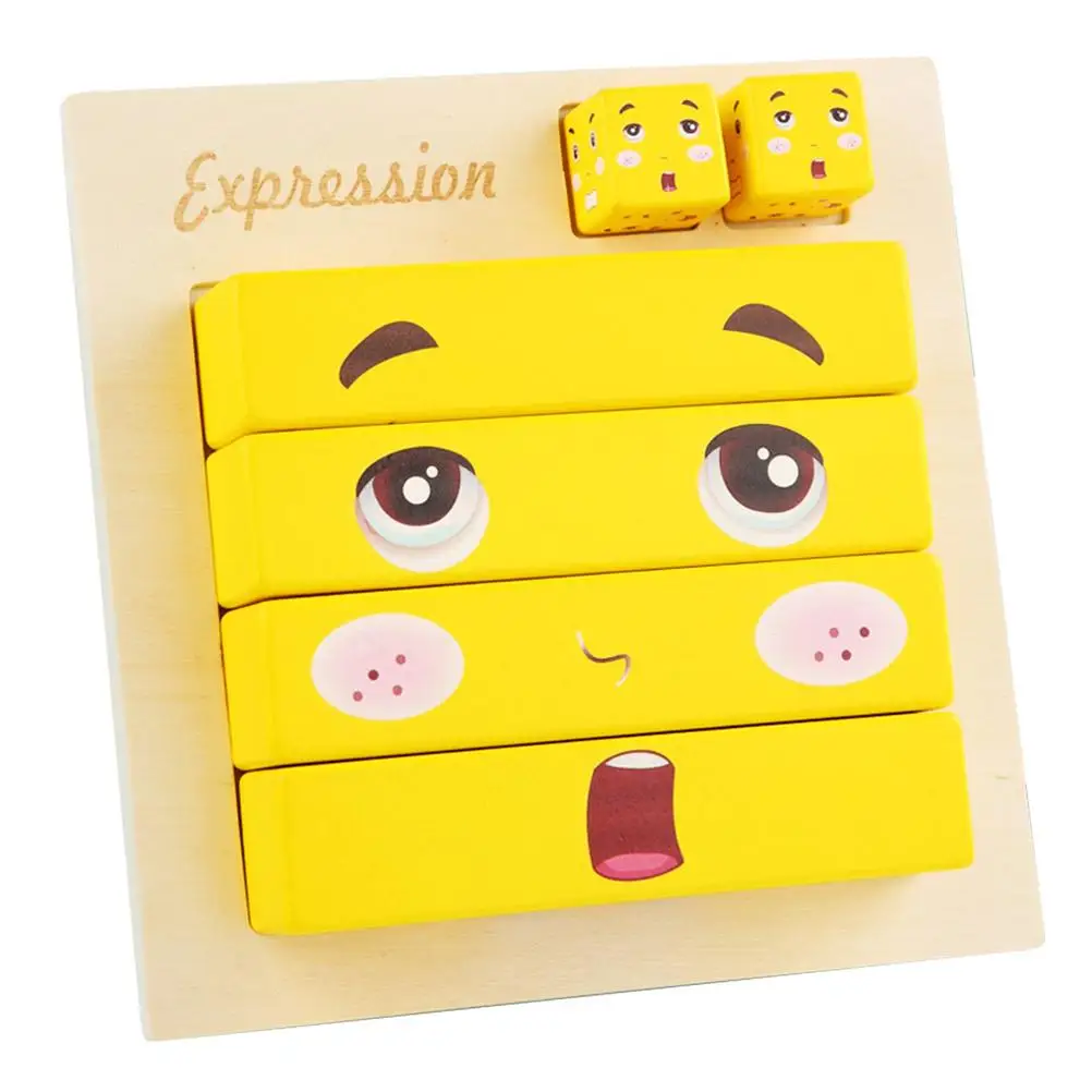 

Строительные блоки уровня вызов игрушки головоломки логическая игра головоломка для детей лица паззл с игральными кубиками строительные д...