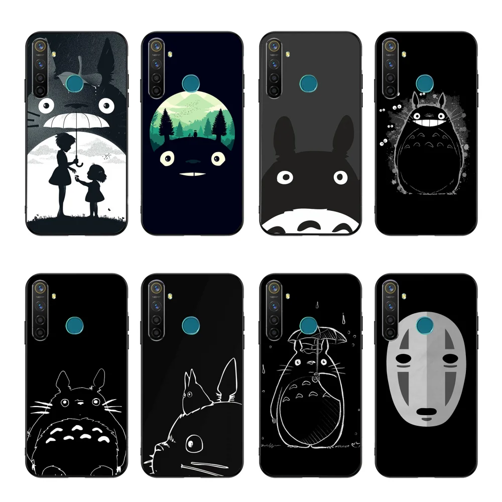 

NBDRUICAI Studio Totoro Newly Arrived Black Cell Phone Case For OPPO Realme 5 3 2 Pro F7 F9 F11 F3 RENO Cover