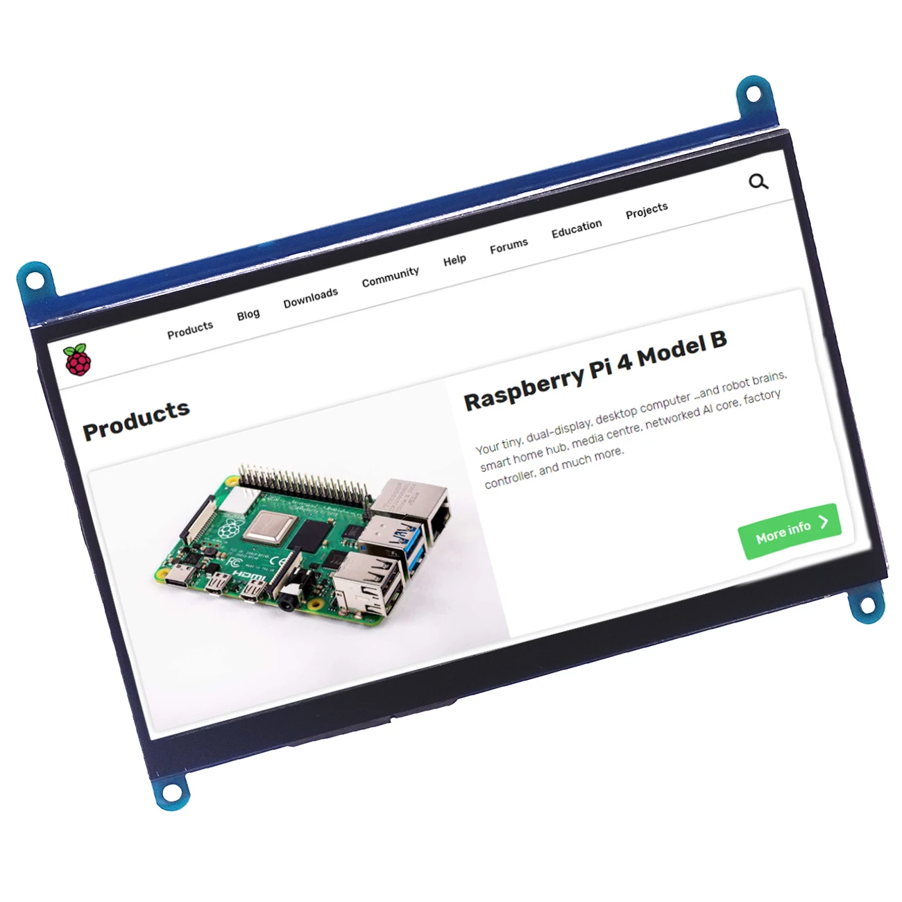 7 дюймов Raspberry Pi 3 сенсорный экран 1024*600 ЖК-дисплей HDMI интерфейс TFT монитор модуль для Raspberry Pi 3 Model B