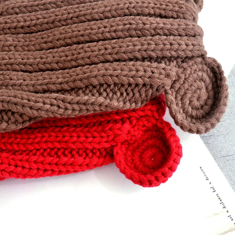 Детская вязаная шапка с черепом на осень и зиму | Аксессуары для одежды