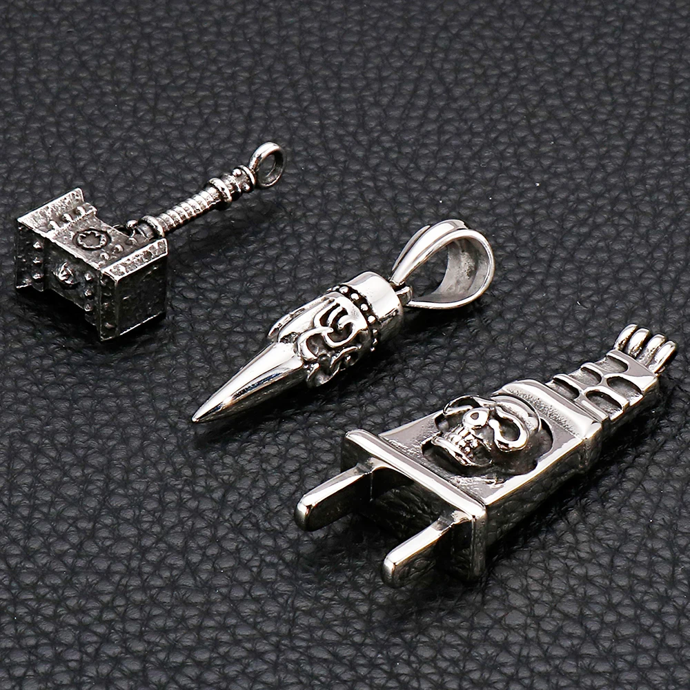 Ожерелье мужское из нержавеющей стали 316L в стиле панк рок|Ожерелья с подвеской| |