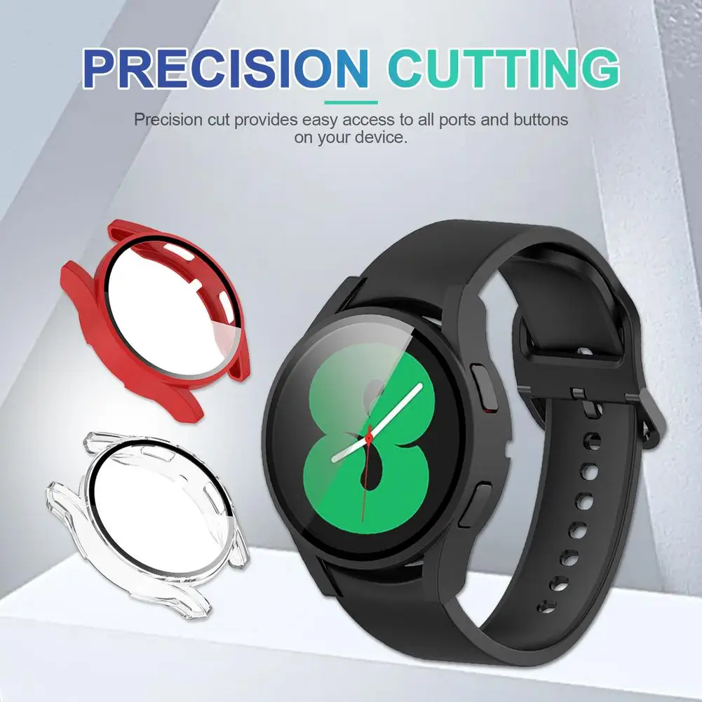 

Watch Cover For Samsung Galaxy Watch 4 40mm/44mm PC Tempered Film Protective Shell Protective Bumper Shell For Galaxy Watch 4