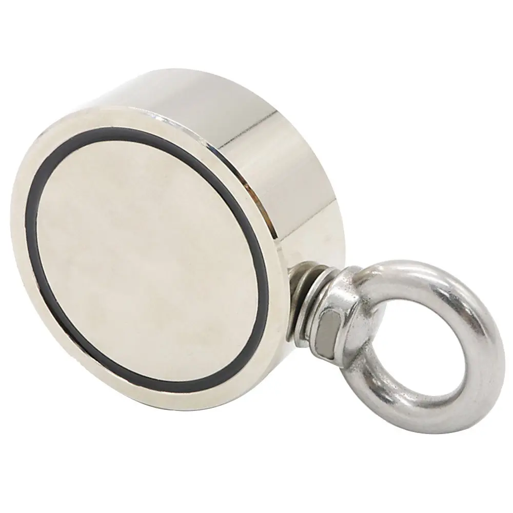 Сильный неодимовый магнит двусторонний мощный большой постоянный крючок для