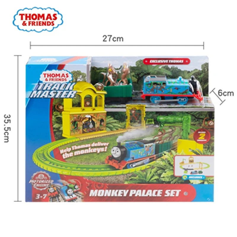 Thomas &amp Friends Trackmaster Monkey Palace Set Train Play Diecast Car Railway Motorized Engine Track Playset Toys For Children | Игрушки и