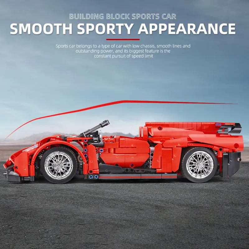 Ешина 1:14 высокотехнологичного автомобиля MOC 10559 Lamborghinisd Venenosd Roadster гоночный