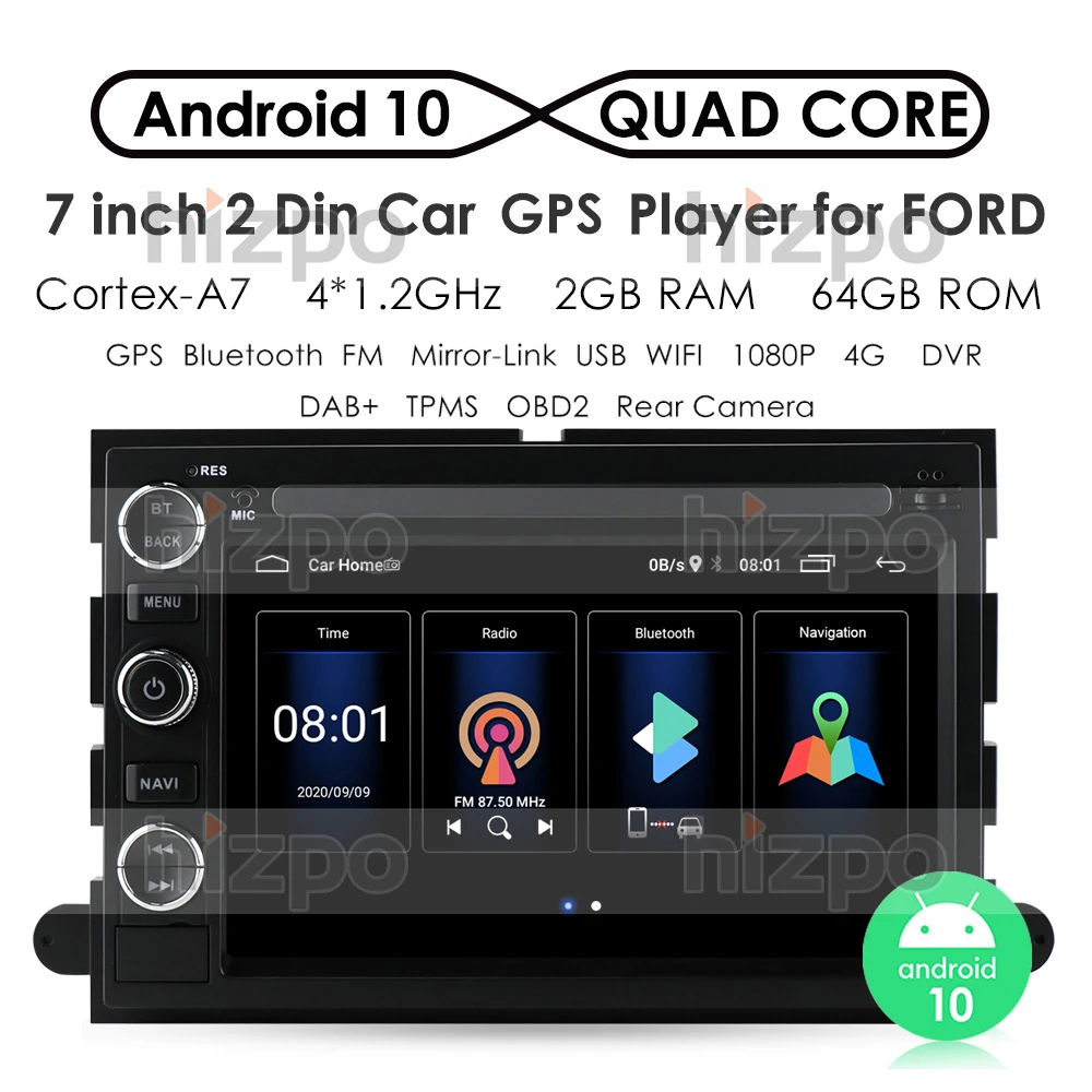 Автомобильная магнитола 7 дюймов Android для Ford 500 F150 Explorer Edge Escape Sport Fusion Экспедиция