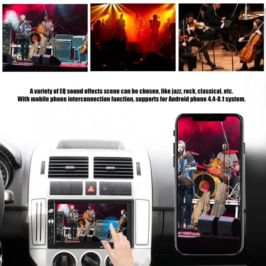 Автомобильный мультимедийный проигрыватель 7 дюймов автомобильный