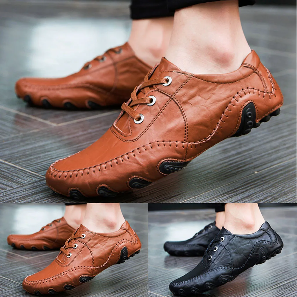

Casual men's business shoes casual round head peas shoes men's formal comfortable suit lazy shoes new listing