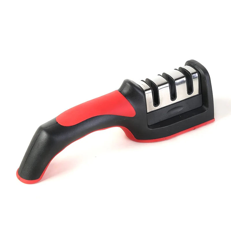 

The New Three-stage Kitchen Sharpener Fast Diamond Sharpener Multi-function Kitchen Knife Sharpening Stone Hand-held Sharpener