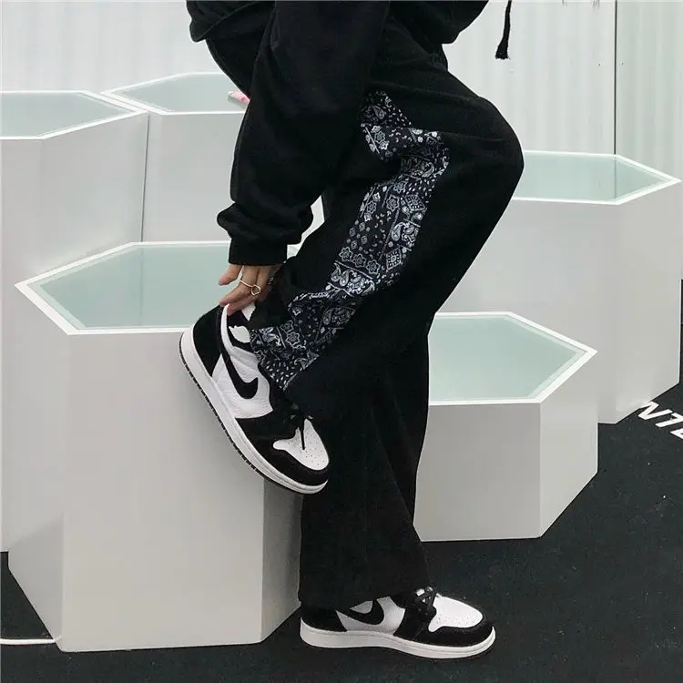 

Spring and summer new straight pants for female students, Korean version, loose and thin, casual wide leg pants
