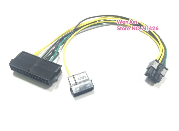 Плата материнской платы 30 см с 24 Pin на 8 ATX PSU кабель адаптера питания совместимый