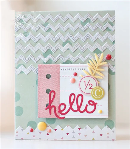 Mai 4 шт./компл. с волнистыми гранями металлический Трафаретный вырубной штамп