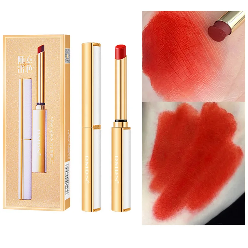 

1 Pc Light Texture Matte Lipstick Foggy Matte Velvet Lip Gloss Long Lasting Easy To Wear Lip Makeup Nude Ladies Cosmetics