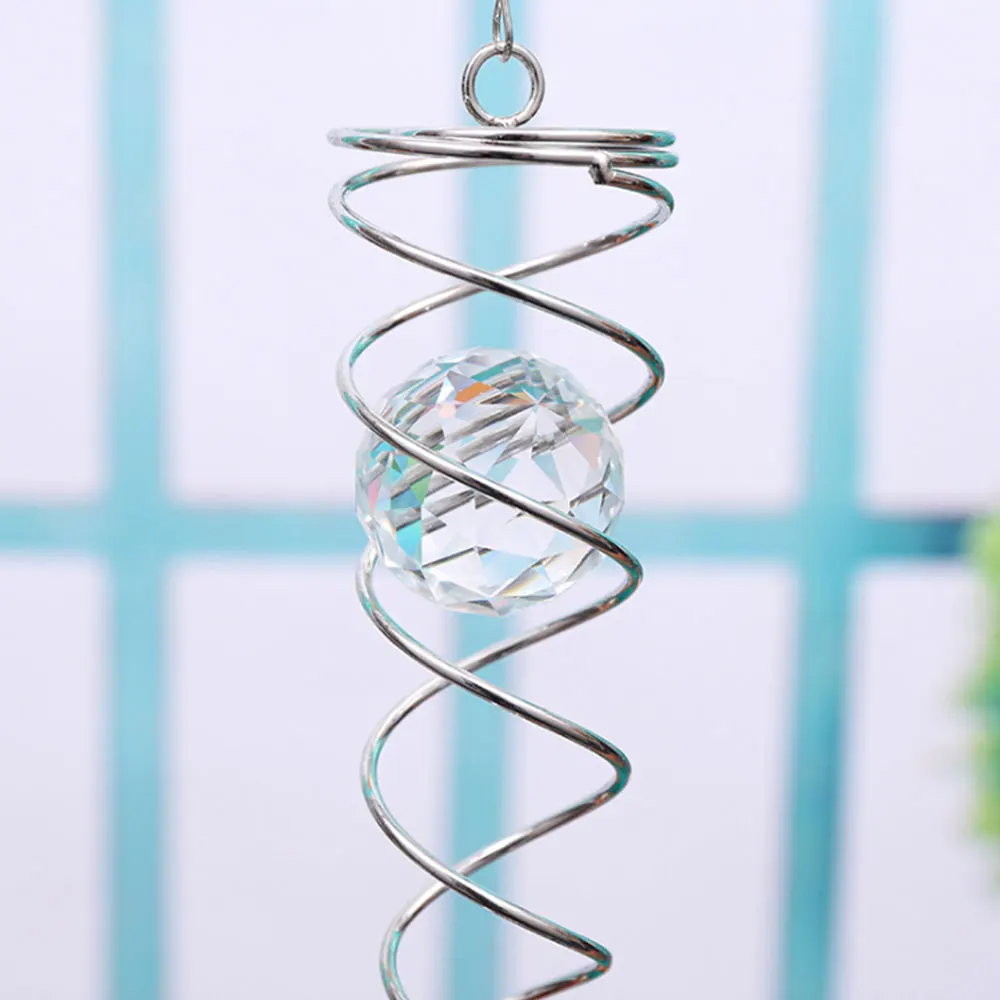 Outdoor Crystal Ball Stainless Steel Wind Chimes Mirror Hanging Outdoor Chime for Home Party Garden Decoration High Quality
