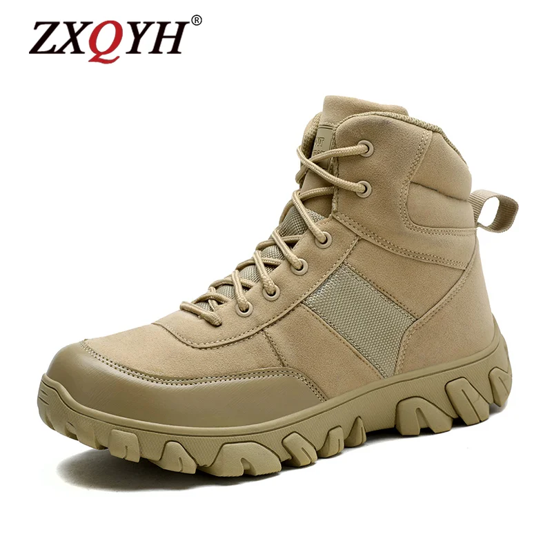 

Military Tactical Mens Boots High Quality Special Force Dirty Desert Combat Ankle Boot Army Duty Work Shoes Lightweight