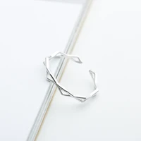 s925 sterling silver diamond cross ring womens sweet and elegant style original style silver jewelry