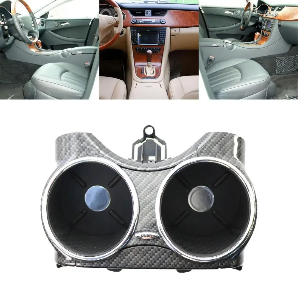 

Multifunctional Compact Car Styling Carbon Grain Drink Cup Stand 2196800414 for Mercedes-Benz CLS-W219