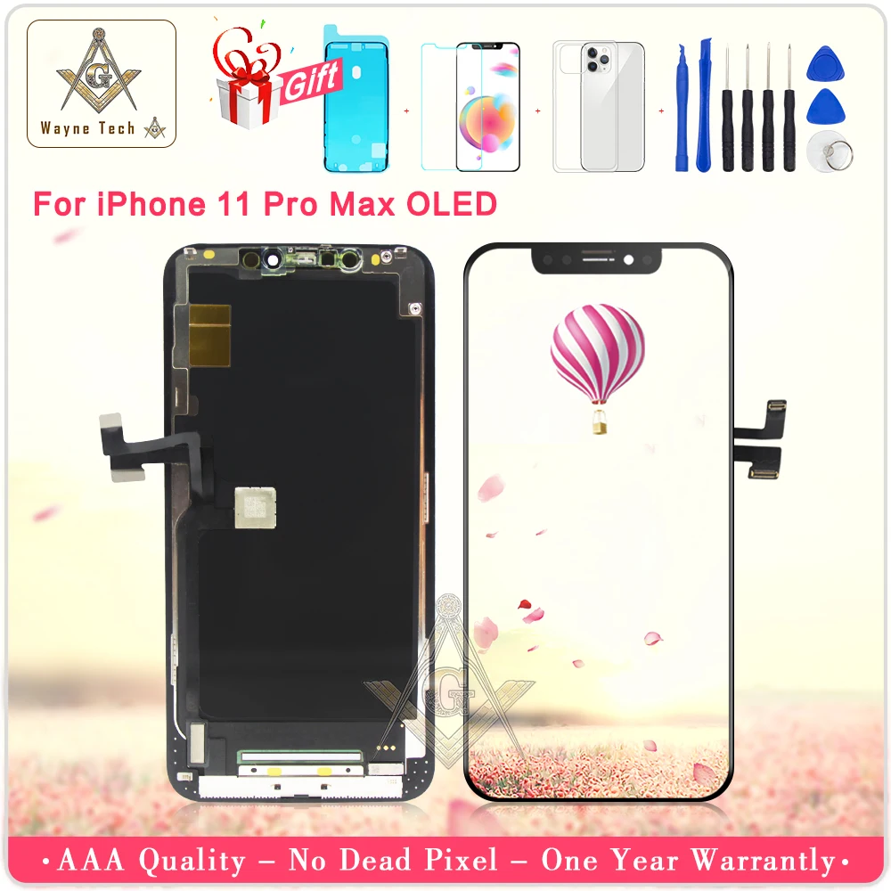Для iPhone 11 Pro OLED Max для LCD с 3D сенсорным экраном Замена Бесплатная доставка Высокое