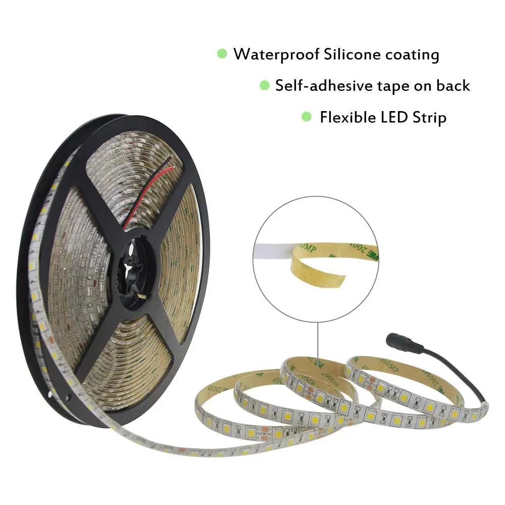 DC 24V 32 8ft 5050 SMD светодиодный гибкий свет ленты теплый белый 10M 600 s 60 Светодиодный s/M