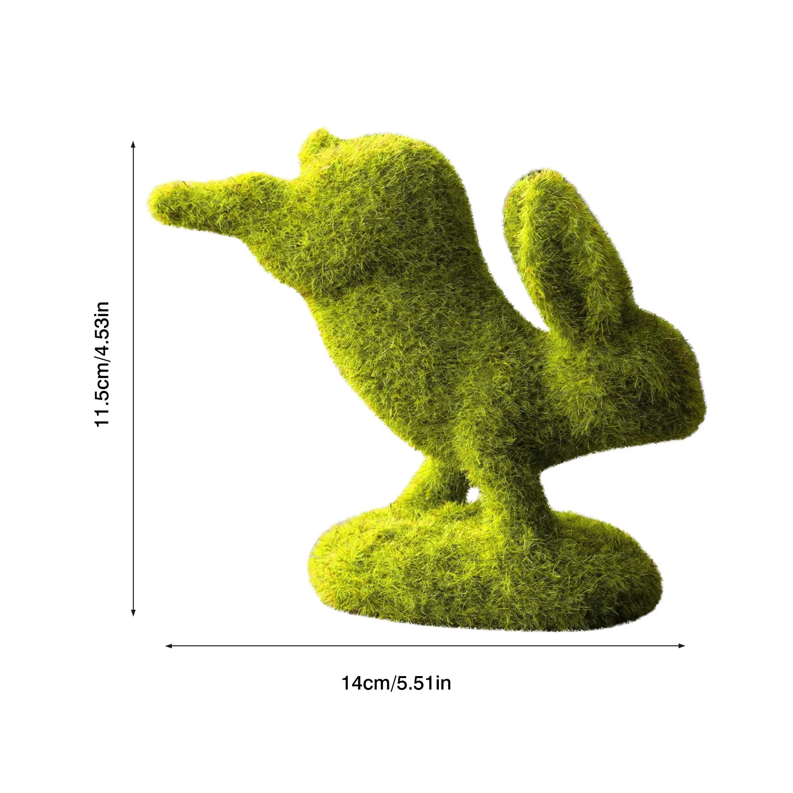 

Easter Resin Flocking Rabbit Home Garden Outdoor Window Decoration