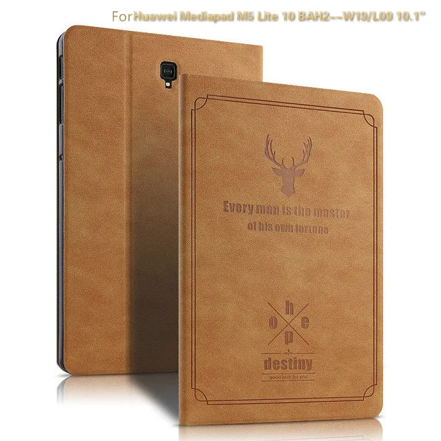 

Для Huawei MatePad T5 10 10,1 "MatePad 10,4 10,8 роскошный текстурный флип-чехол с рисунком оленя откидная подставка защитный чехол для планшета оболочка