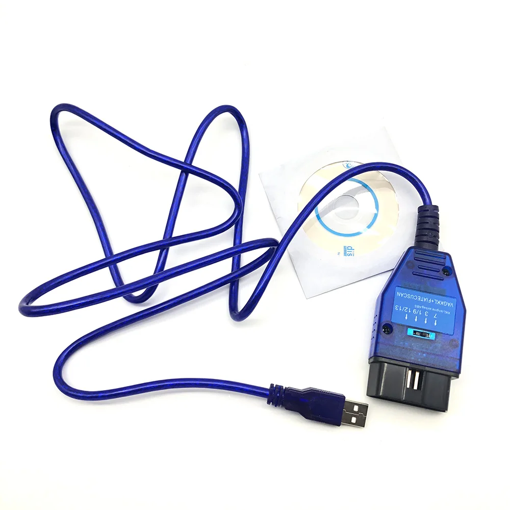 USB кабель KKL VAG COM 409 1 OBD2 OBDII диагностический сканер FTDI FT232RL чип для VW Audi сиденье Skoda