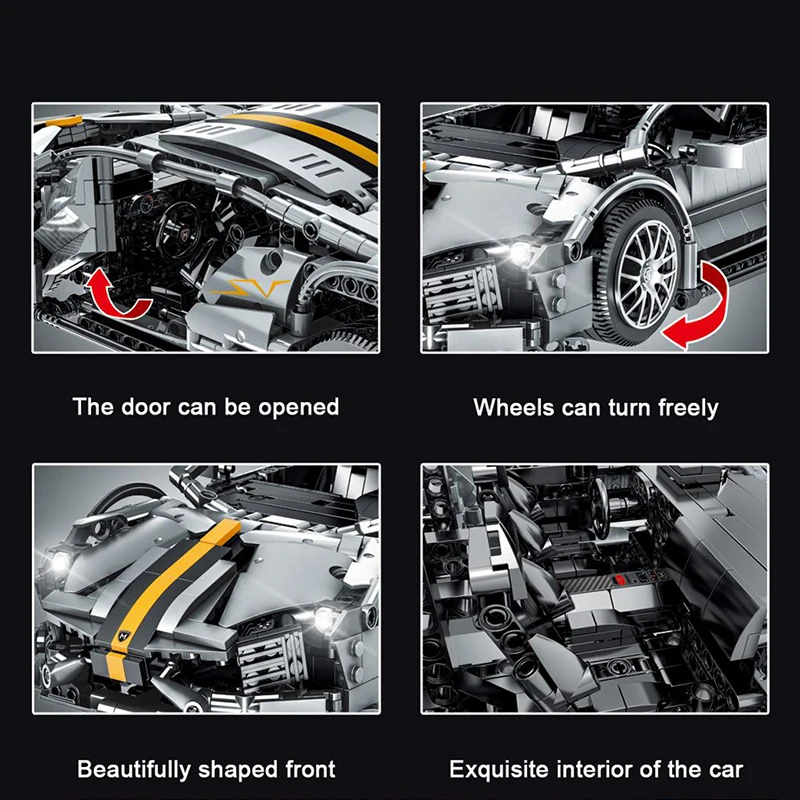 

1337pcs NEW Technic series 23015 Lamborghini Batmobile bricks model super racing car building blocks education kids toys gifts