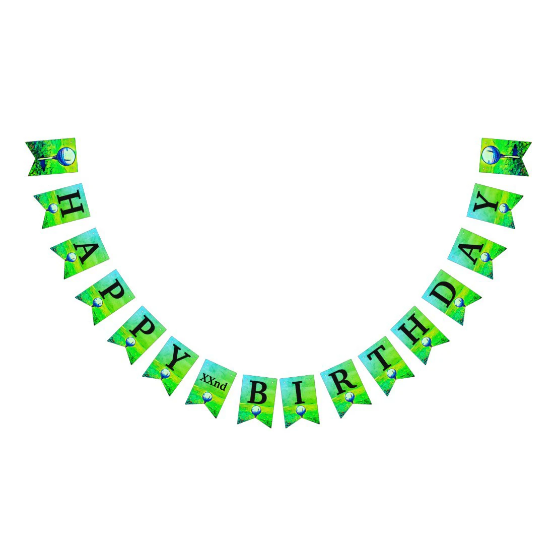 Ball Sports Happy Birthday Welcome Shower Banner Bunting Flags Favors Decor Party Decoration